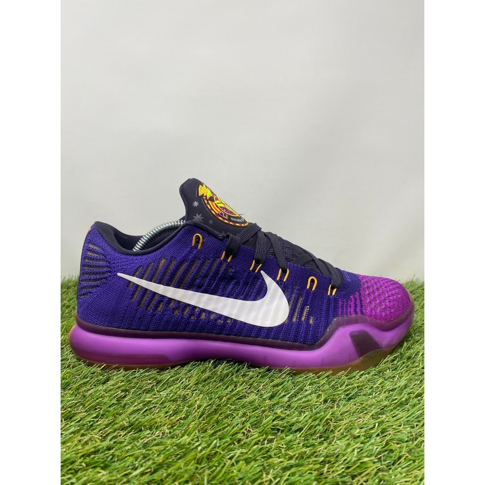 Nike Kobe 10 Elite Low Purple Draft Pick 2015 Opening Night Men's Size 8.5
